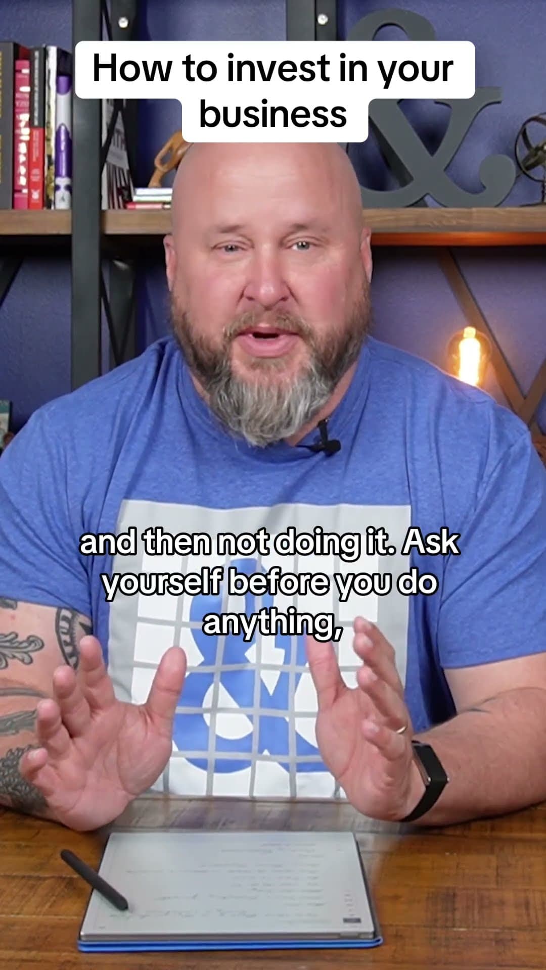 Spend money on things you will actually use for your business